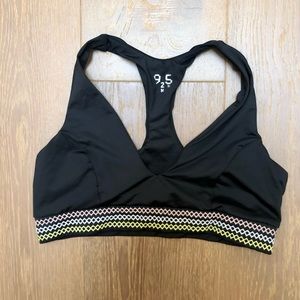 9-2-5 x Peloton Black Sports Bra Medium